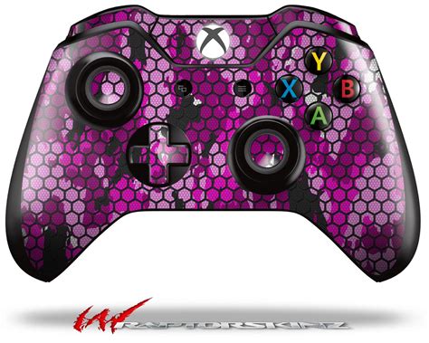 XBOX One Original Wireless Controller Skins HEX Mesh Camo 01 Pink | WraptorSkinz