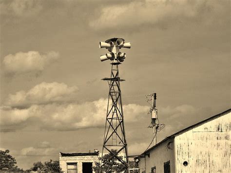 Tornado Siren In A Ghost Town Photograph by Ed Sweeney