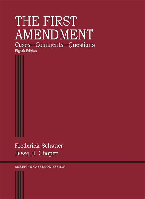 Amazon.com: The First Amendment, Cases―Comments―Questions (American Casebook Series ...