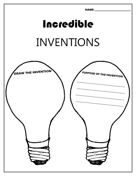 Inventions Activities For Kindergarten