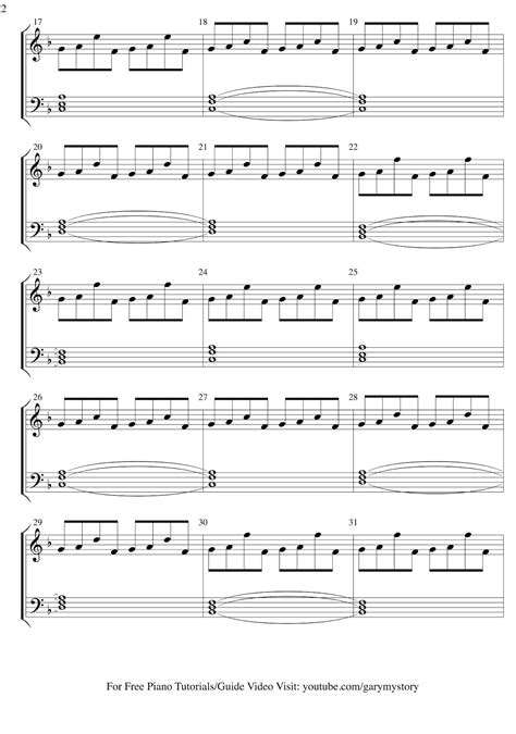 Coldplay - Hypnotised FREE PIANO SHEET MUSIC (Easy Piano Tutorial Video ...