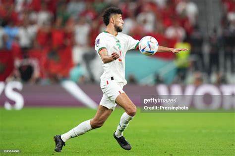 Noussair Mazraoui of Morocco during the FIFA World Cup Qatar 2022... News Photo - Getty Images