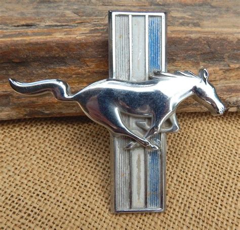 "3 Genuine Authentic Ford Mustang Running Horse Car Emblem Badges ...