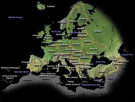 Europe map