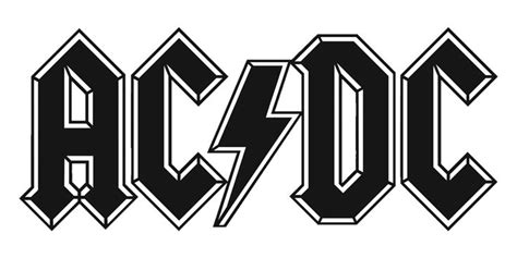 colors acdc logo | Acdc logo, Band logos, Rock n roll art