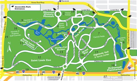 Saint Louis Forest Park Map