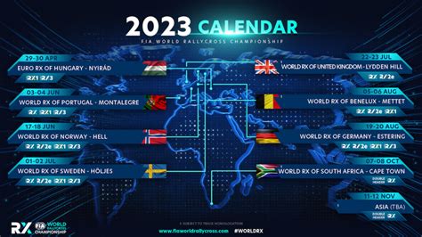 World RX Calendar 2023 Updated – rallycross.com