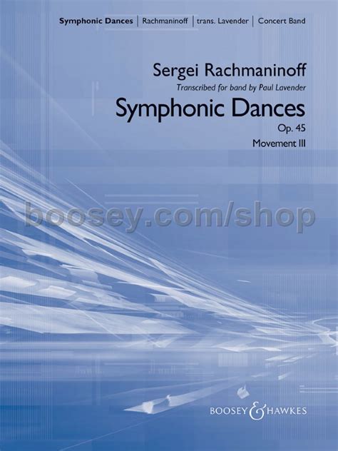 Rachmaninoff, Sergei - Symphonic Dances, Movement 3 (Wind Band Score)