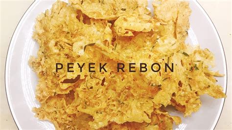 RECIPE | PEYEK REBON - YouTube