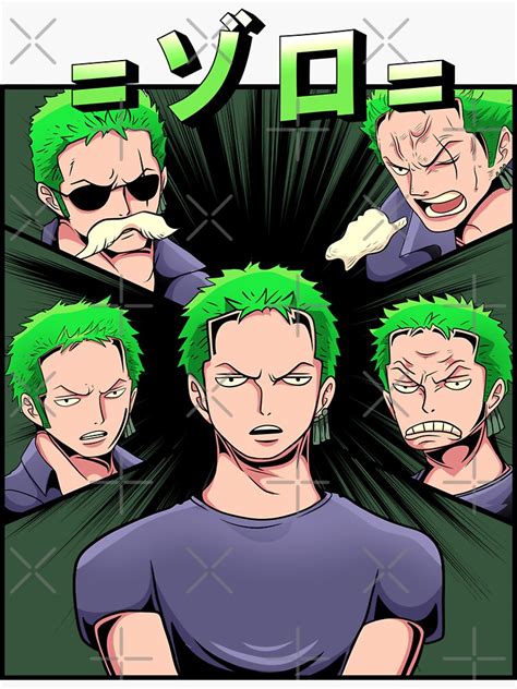 "one piece - roronoa zoro" Sticker for Sale by MaknaeDesign | Redbubble