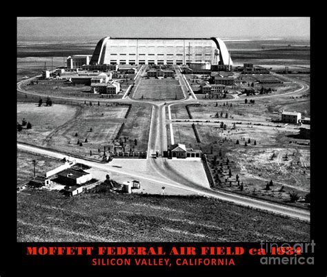 Moffett Federal Airfield Base NASA circa 1934 Santa Clara County ...