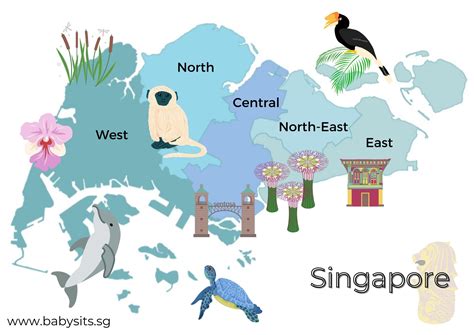 Map of Singapore for Kids (free printable), Fun Facts and Activities