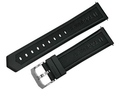 Tag Heuer Formula 1 Replacement Band - Black 22mm Wide Waterproof ...