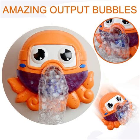 ZHENDUO Bath Toys, Baby Bath Bubble Machine for Kids, Big Octopus ...