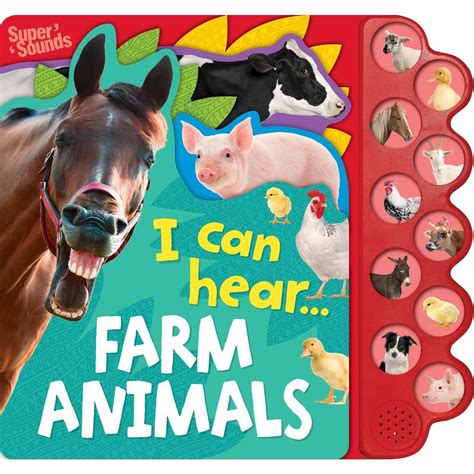 10 Button Super Sound Book I Can Hear Farm Animals | BIG W