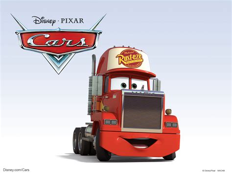 Mack the Truck from Pixar Cars Movie Desktop Wallpaper