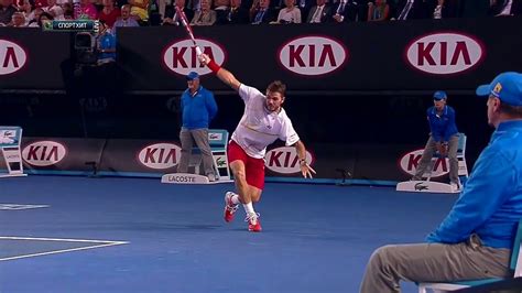 Wawrinka Backhand Slow Motion Video