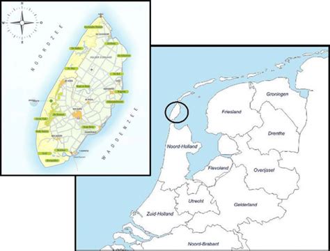 Location of Texel and island map | Download Scientific Diagram