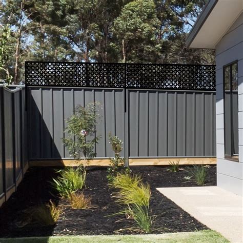 Matrix 2400 x 600mm Charcoal Sahara Fence Extension | Bamboo screen ...