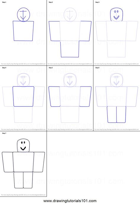 Roblox Character Drawing Template