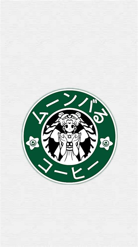 Download Cute Starbucks Logo Sailor Moon Version Wallpaper | Wallpapers.com