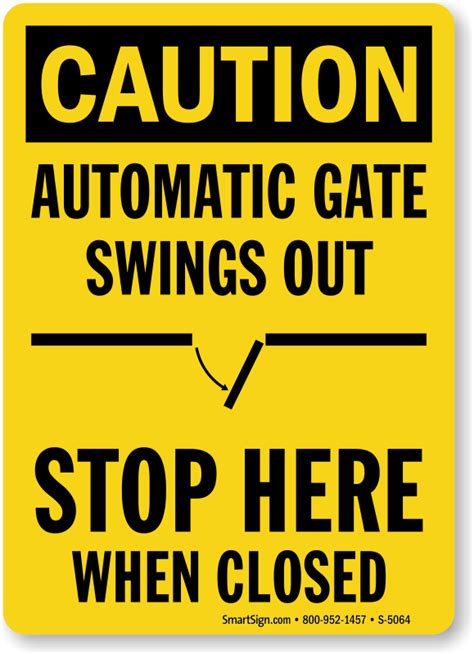 Gate Warning Signs & Automatic Gate Signs: Prevent Accidents