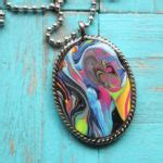 Make a Resin Pendant from Dirty Pour Paint Skins - Resin Crafts Blog