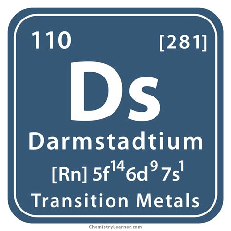 Darmstadtium Facts, Symbol, Discovery, Properties, Uses