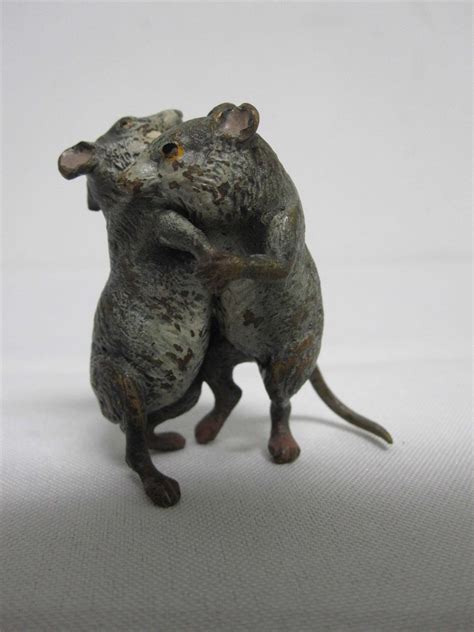 ANTIQUE FRANZ BERGMAN AUSTRIA VIENNA COLD PAINTED BRONZE PAIR of DANCING MICE | eBay | Painted ...