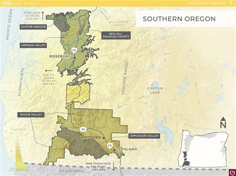 Oregon-Wine-Southern-Oregon-Map-181101 | Oregon Wine Resource Studio