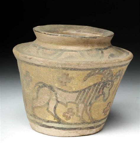 Indus Valley Pottery Polychrome Vessel