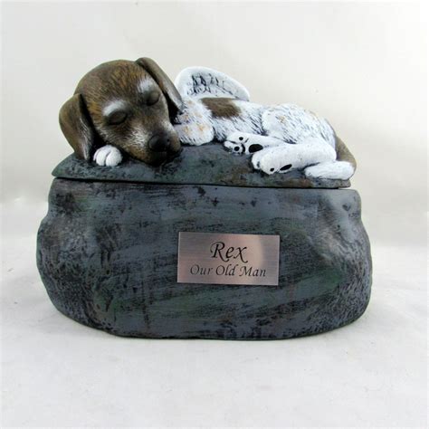 Custom Painted Ceramic Short-Haired Dog Urn | Spirit Pieces | Memorial ...