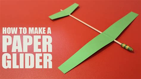 How to make a paper glider that flies - DIY Glider Plane - YouTube