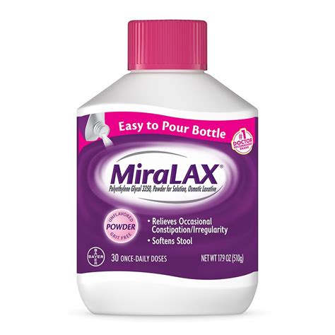 MiraLAX Polyethylene Glycol 3350 Unflavored | Walgreens