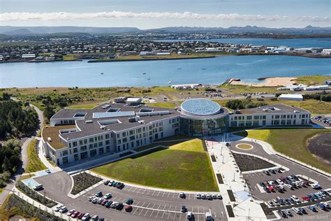 An aerial view of Reykjavík University. Reykjavik University is a international university ...