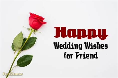 50 Happy Wedding Wishes for Friend – FunZumo