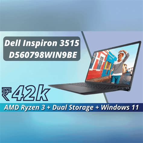Dell New Inspiron 3515 D560798WIN9BE Laptop Review | Ryzen 3 + Dual Storage + Windows 11 Under ...