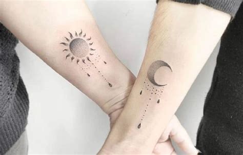 Tatuajes de sol y luna para parejas | Tatuantes