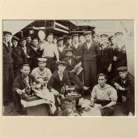 Photograph of the crew of HMS Dido on deck | Wick Antiques