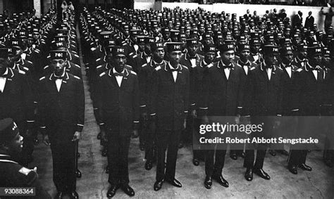 Uniformed men in the uniform of the Fruit of Islam, a subset of the... News Photo - Getty Images