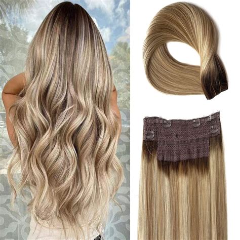 Amazon.com : Halos Hair Extensions, Fish Line Hair Extensions, Wire ...