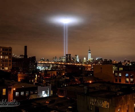 9/11 tribute as seen from Brooklyn…