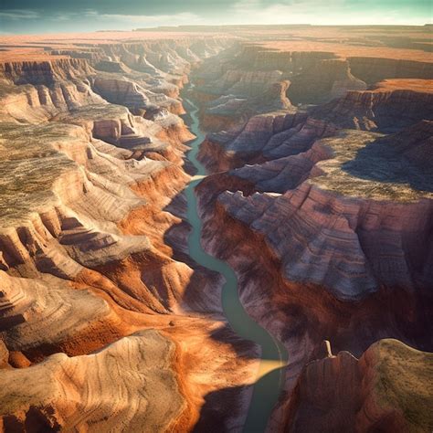 Premium AI Image | antelope canyon with sunlight shining