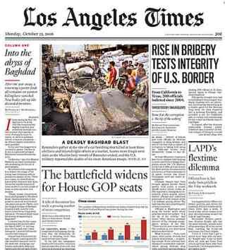 LOS ANGELES TIMES NEWS DESK LINKS