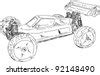 Vector - Hand Draw Rc Buggy Car Isolated On Background - 92620438 : Shutterstock
