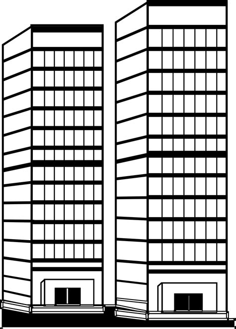 Skyscraper #16 (Buildings and Architecture) – Printable coloring pages