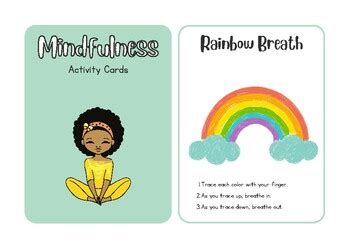 Printable Mindfulness Cards by Connecting Schools and Families | TPT