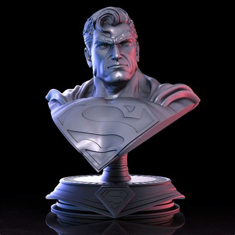 Superman 3D Printed Model Stl - 3d printing models Batman Y Superman, Clark Kent, Paint Kit ...