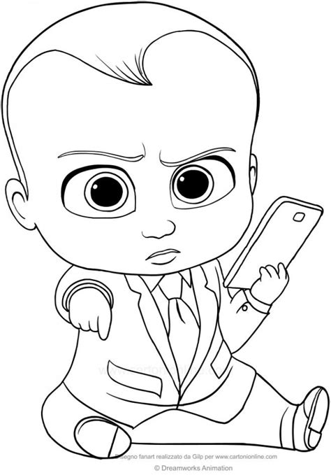 Coloriage et dessins gratuits Bébé Boss 2 à imprimer | Baby coloring pages, Baby drawing, Boss baby