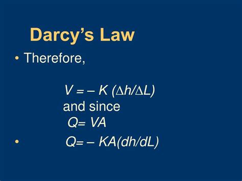 PPT - Darcy’s Law PowerPoint Presentation, free download - ID:3147742